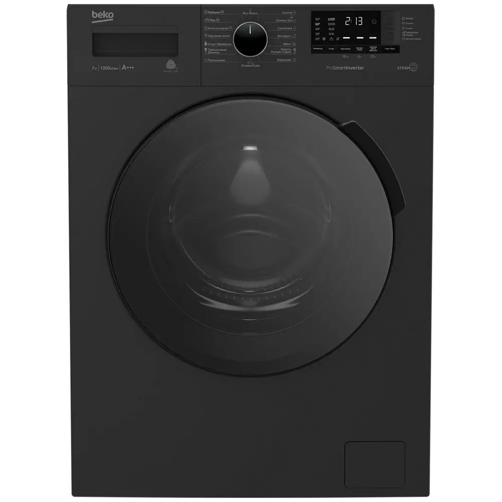 Фото Стиральная машина Beko Wspe 7612 a 60x84x44 см 7 кг цвет черный Фото Стиральная машина Beko Wspe 7612 a 60x84x44 см 7 кг цвет черный