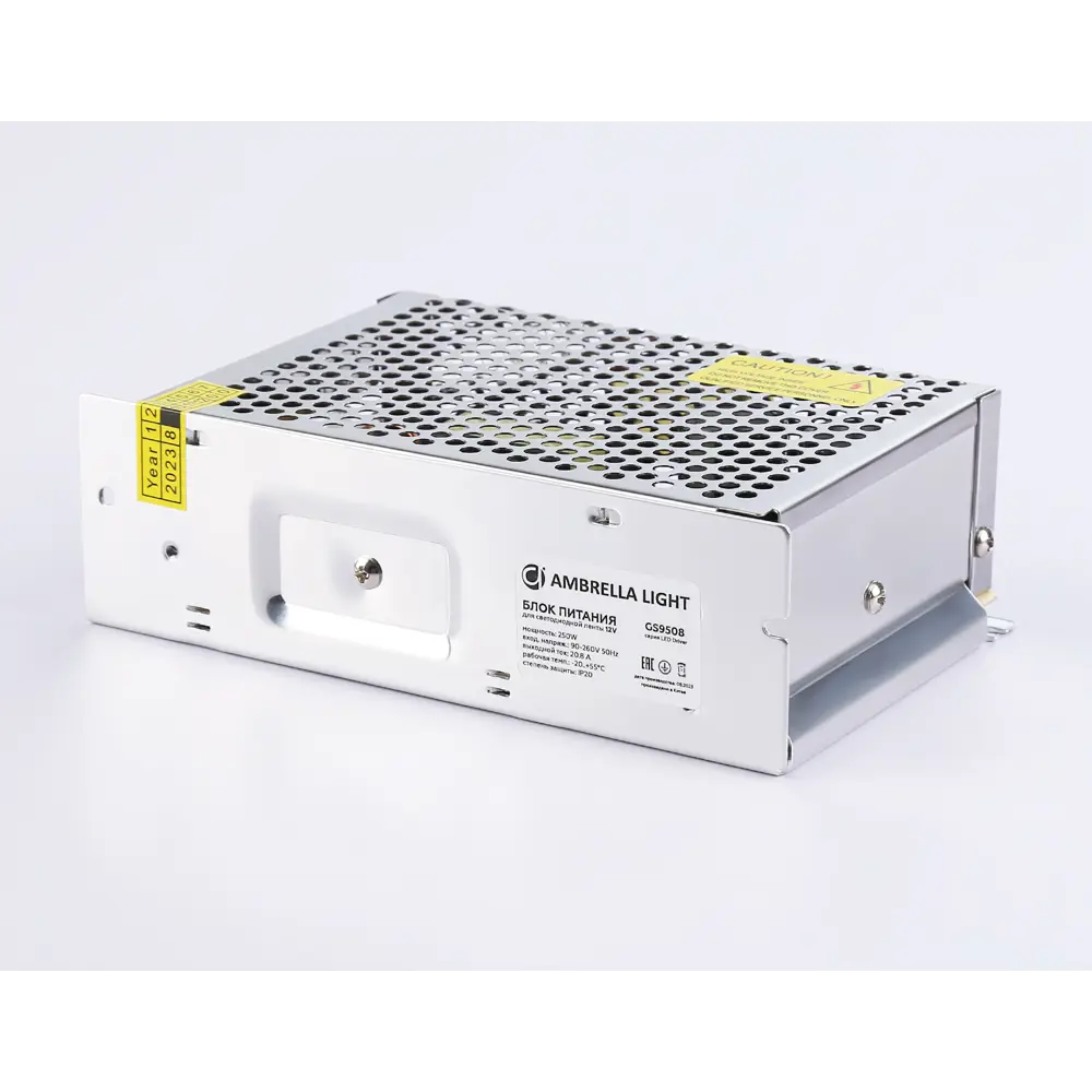 Фото 6 Блок питания для светодиодной ленты Ambrella Light 12 В 250 Вт 20.8A 12.5A IP20 90-260 В 160x98x50 Фото 6 Блок питания для светодиодной ленты Ambrella Light 12 В 250 Вт 20.8A 12.5A IP20 90-260 В 160x98x50