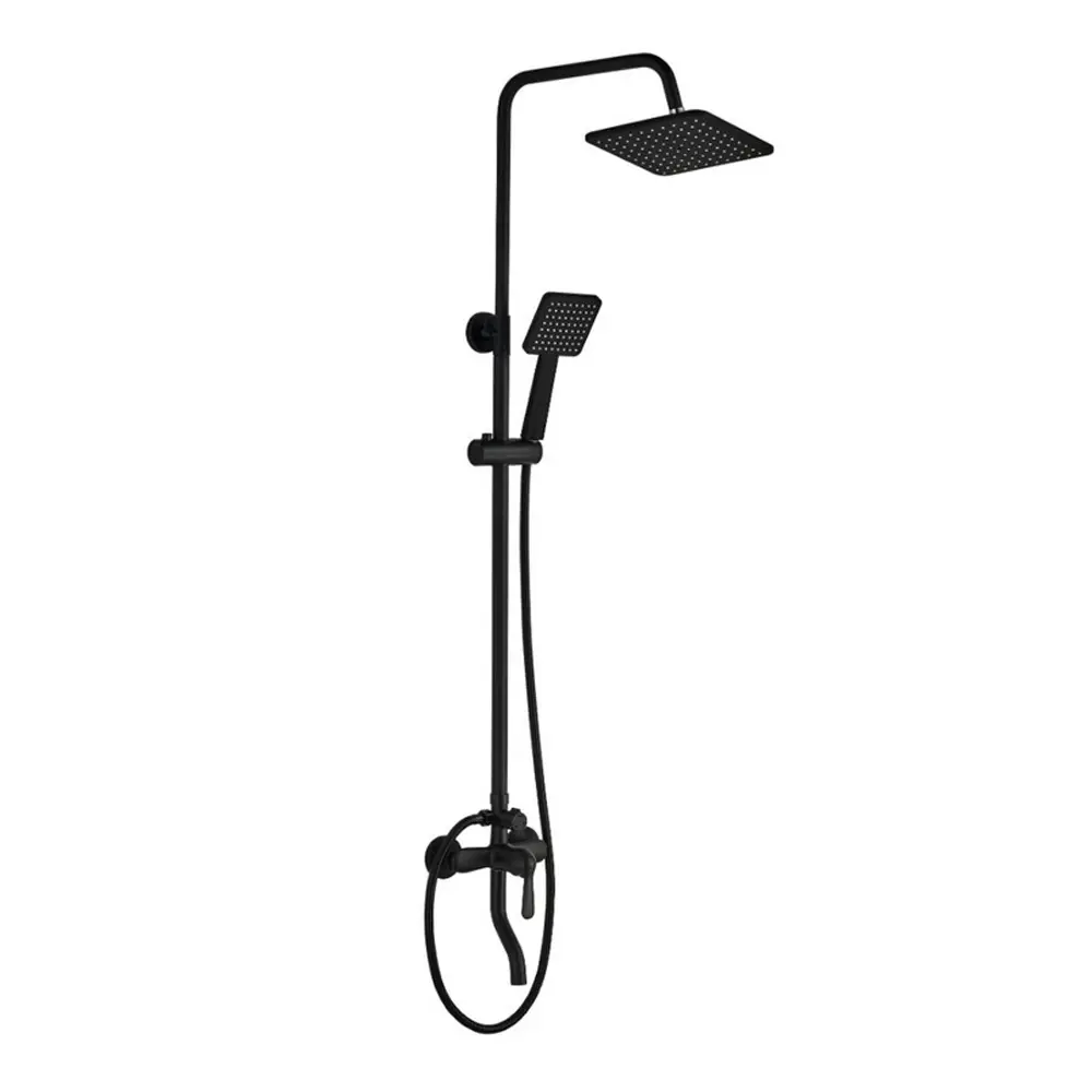 Фото 2 Душевая стойка Boch Mann ECO Quadro Black 8427 1 режим цвет черный Фото 2 Душевая стойка Boch Mann ECO Quadro Black 8427 1 режим цвет черный