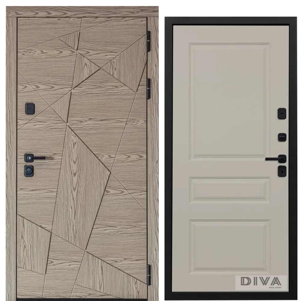 Фото Входная дверь Diva Line 40 УТ-00074896 860x2050см левая цвет дуб Фото Входная дверь Diva Line 40 УТ-00074896 860x2050см левая цвет дуб