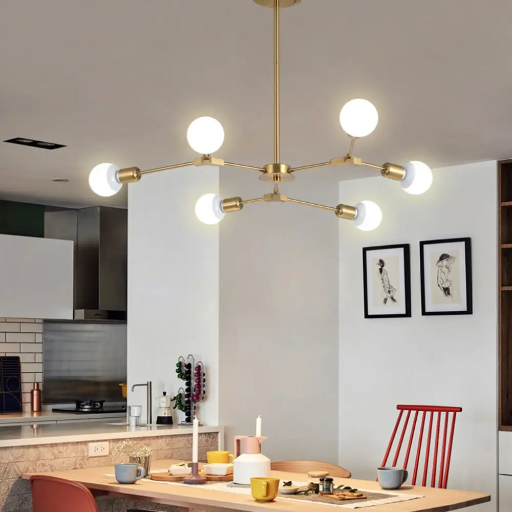Фото 2 Люстра на штанге Imperiumloft Late d103 193584-26 9 ламп 27 м² цвет латунь Фото 2 Люстра на штанге Imperiumloft Late d103 193584-26 9 ламп 27 м² цвет латунь