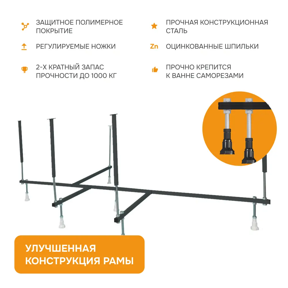 Фото 6 Прямоугольная ванна Moduleasy HAZEL 01хе1710п акрил 170х99см Фото 6 Прямоугольная ванна Moduleasy HAZEL 01хе1710п акрил 170х99см