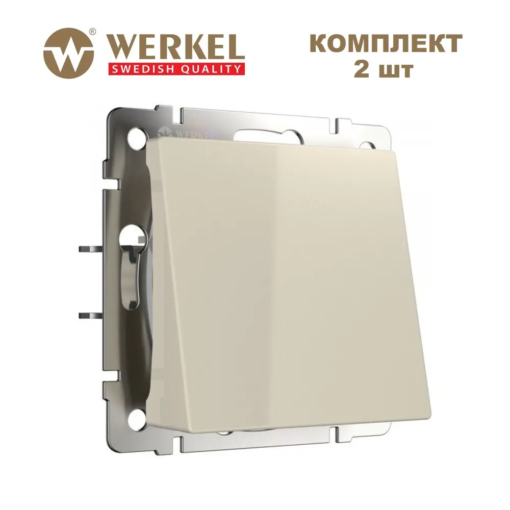 Фото Вывод кабеля Werkel W1150203 цвет слоновая кость 2 шт.