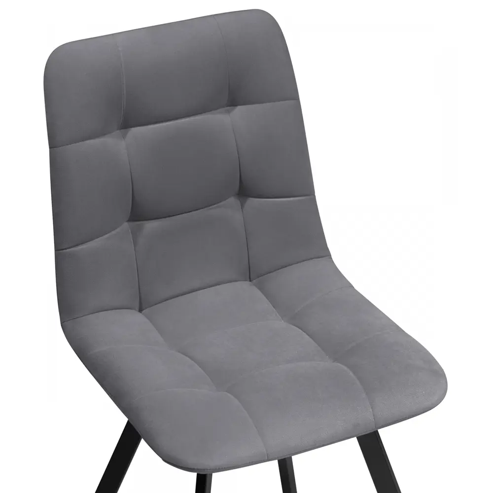 Фото 6 Стул Notta 496577 40x87.5x50 см велюр цвет черный Фото 6 Стул Notta 496577 40x87.5x50 см велюр цвет черный