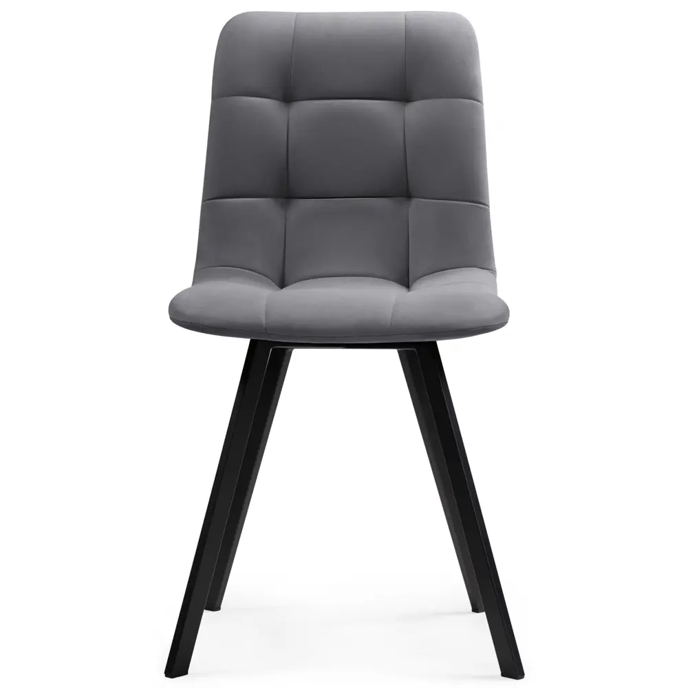 Фото 3 Стул Notta 496577 40x87.5x50 см велюр цвет черный Фото 3 Стул Notta 496577 40x87.5x50 см велюр цвет черный