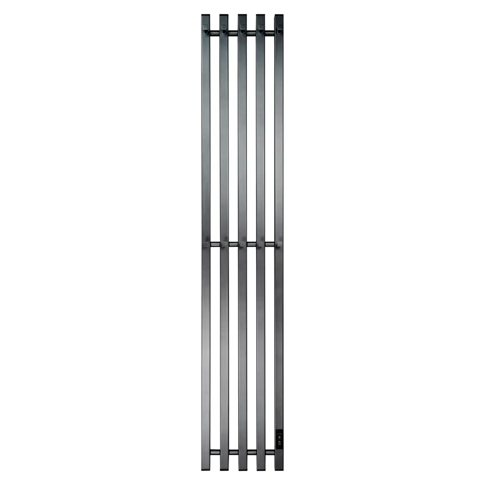 Фото Полотенцесушитель электрический Primoclima Sol Q E Graphite 270x1500 мм 174 Вт с терморегулятором I-образный цвет графитовый
