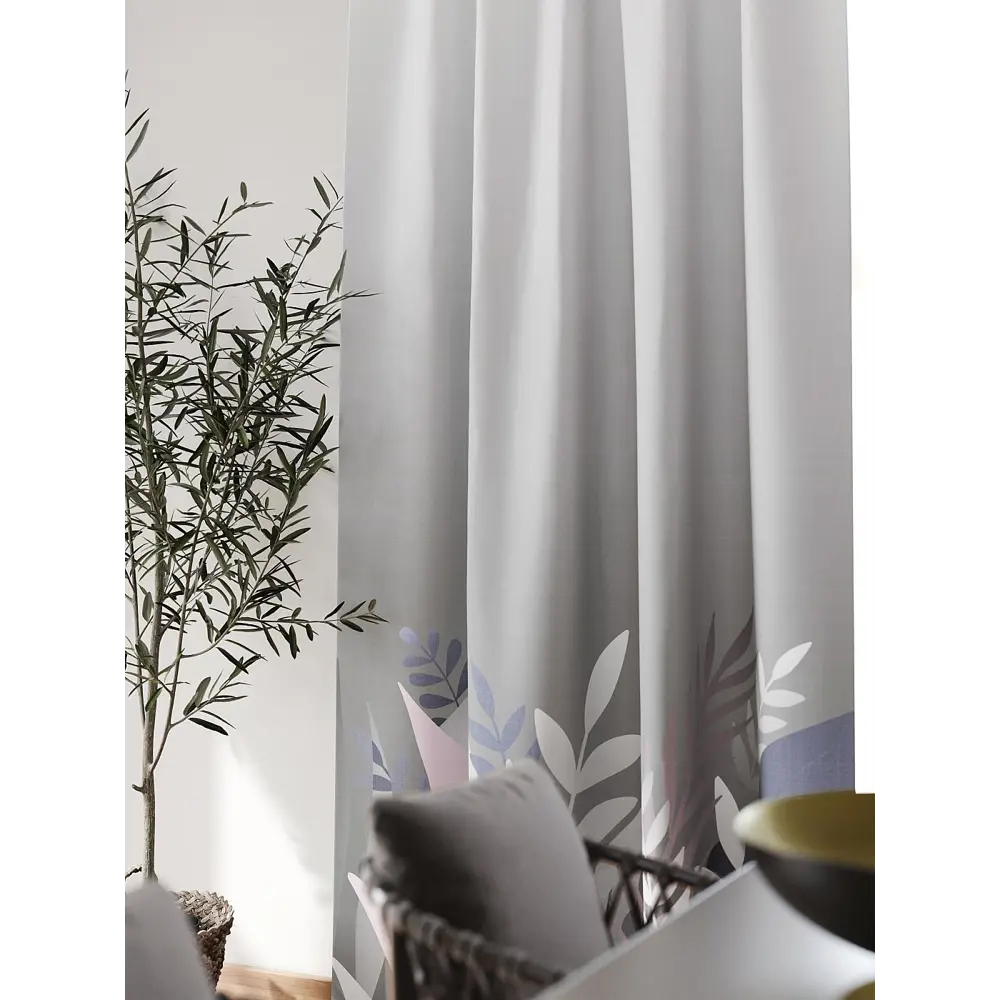 Фото 3 Штора блэкаут на шторной ленте Comfy Way Флонтос - 111 CW594111-260, 260x150 см, цвет серый Фото 3 Штора блэкаут на шторной ленте Comfy Way Флонтос - 111 CW594111-260, 260x150 см, цвет серый