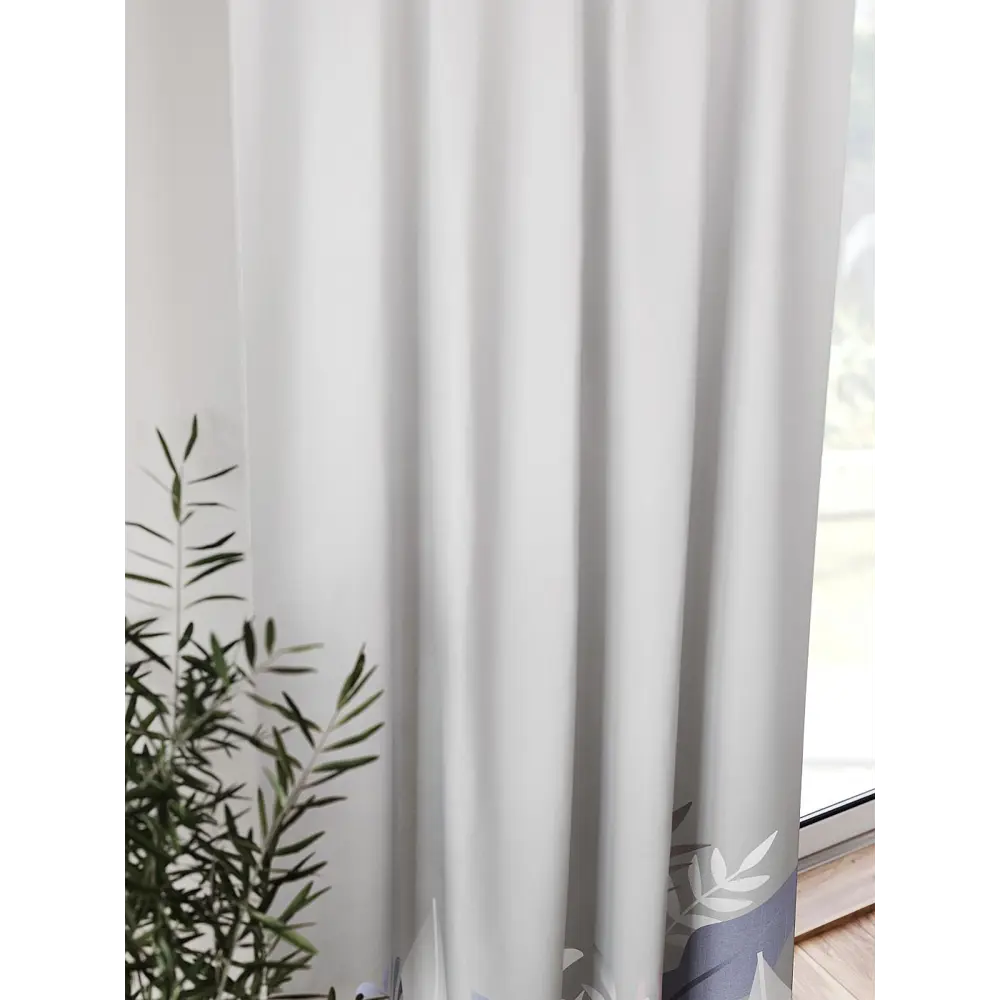 Фото 4 Штора блэкаут на шторной ленте Comfy Way Флонтос - 111 CW594111-260, 260x150 см, цвет серый Фото 4 Штора блэкаут на шторной ленте Comfy Way Флонтос - 111 CW594111-260, 260x150 см, цвет серый