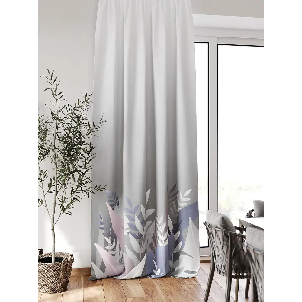 Фото Штора блэкаут на шторной ленте Comfy Way Флонтос - 111 CW594111-260, 260x150 см, цвет серый Фото Штора блэкаут на шторной ленте Comfy Way Флонтос - 111 CW594111-260, 260x150 см, цвет серый