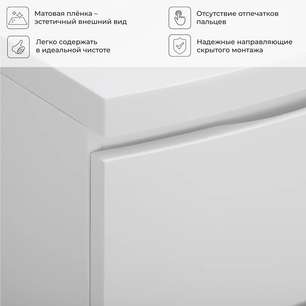 Фото 4 Тумба под раковину подвесная Итана 4657836463828 69.6см цвет бланж, с раковиной Фото 4 Тумба под раковину подвесная Итана 4657836463828 69.6см цвет бланж, с раковиной