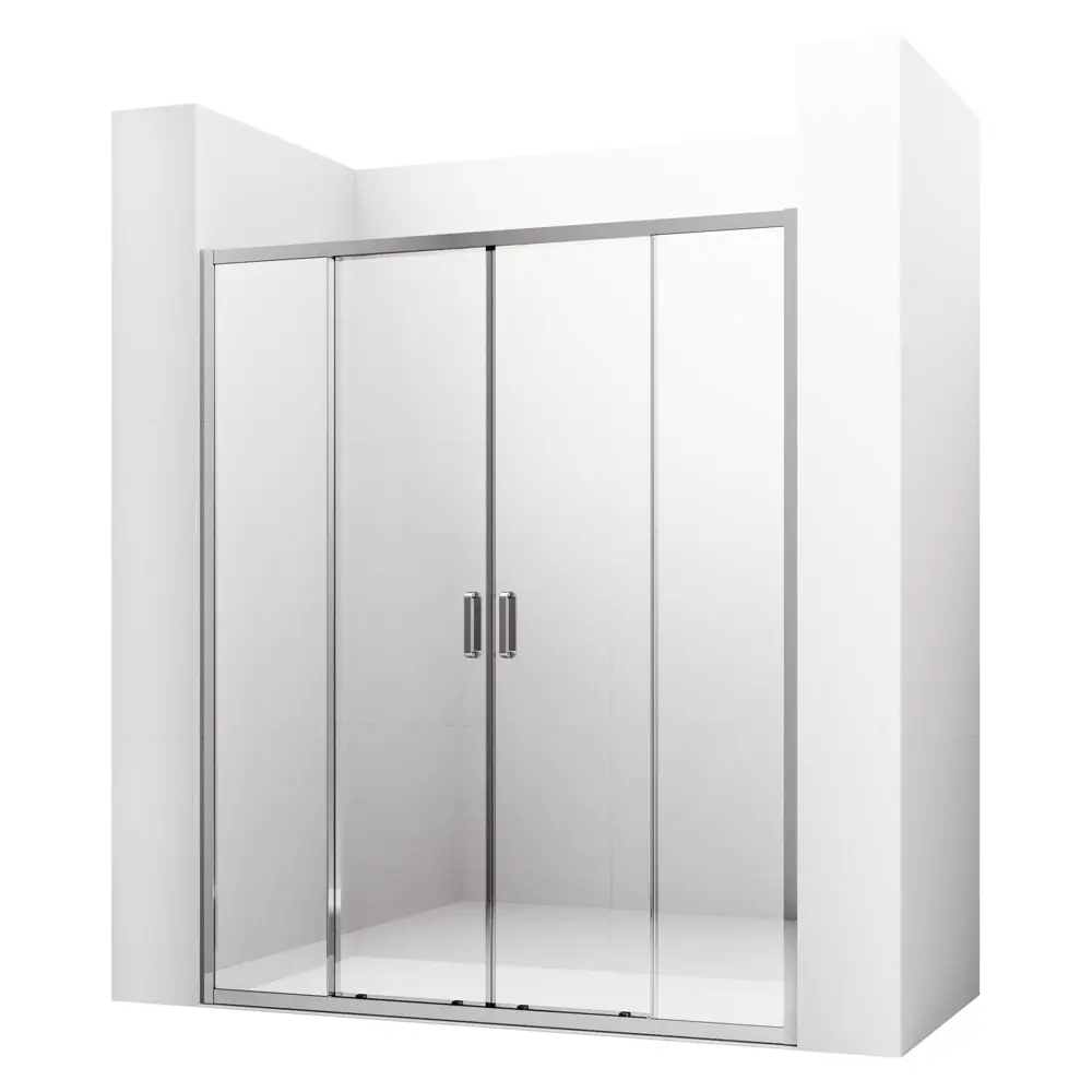 Фото 4 Душевая дверь Ambassador 17021111AX 160см эффект стекла прозрачный раздвижной