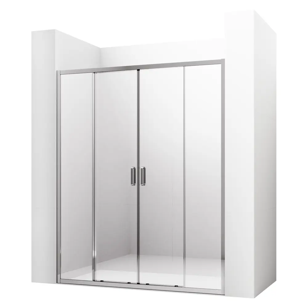 Фото 3 Душевая дверь Ambassador 17021111AX 160см эффект стекла прозрачный раздвижной