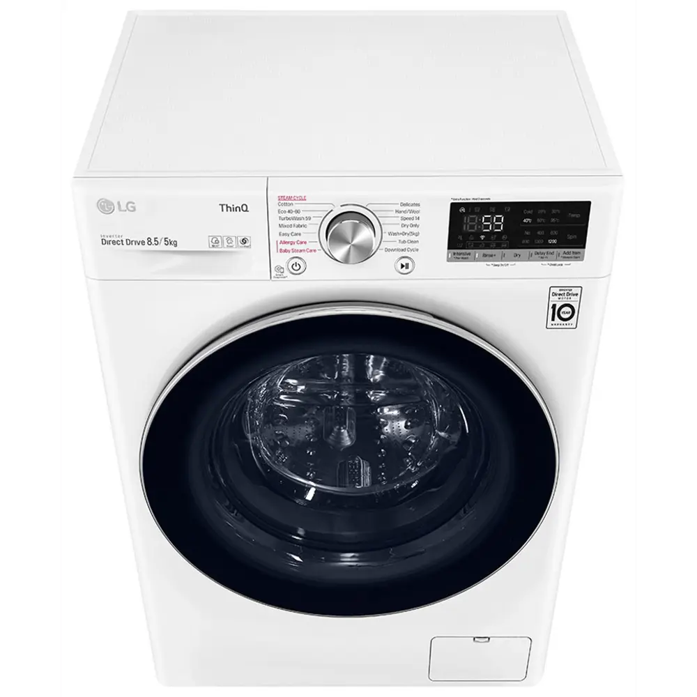 Фото 6 Стиральная машина с сушкой Lg F2dv5s8s2e 60x85x47.5 см 8.5 кг цвет белый