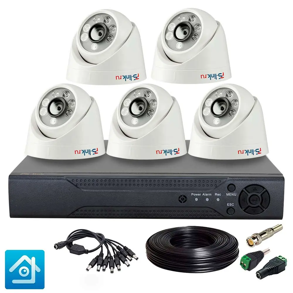 Фото 3 Комплект видеонаблюдения AHD PS-link KIT-A505HD 5 Мп 5 камер для помещения 3949