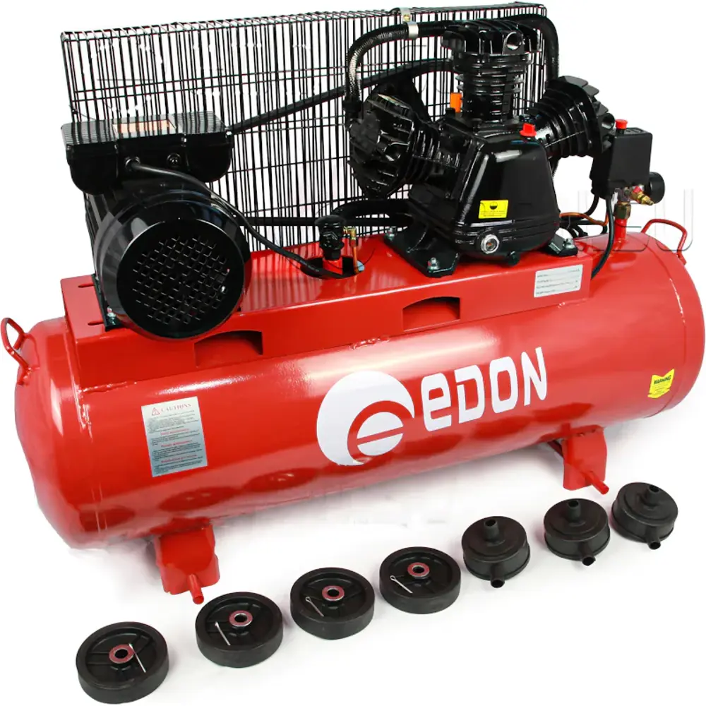 Фото 3 Компрессор сетевой Edon OAC-100/2400TS, 100 л, 360 л/мин Фото 3 Компрессор сетевой Edon OAC-100/2400TS, 100 л, 360 л/мин