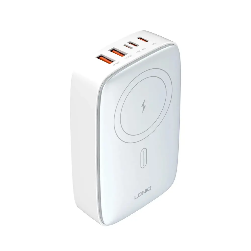 Фото 6 Зарядное устройство ldnio Q4010/GaN/беспроводная зарядка Qi 15W/PD+PPS 3.3-20 Вт 140 Вт цвет серебро Фото 6 Зарядное устройство ldnio Q4010/GaN/беспроводная зарядка Qi 15W/PD+PPS 3.3-20 Вт 140 Вт цвет серебро