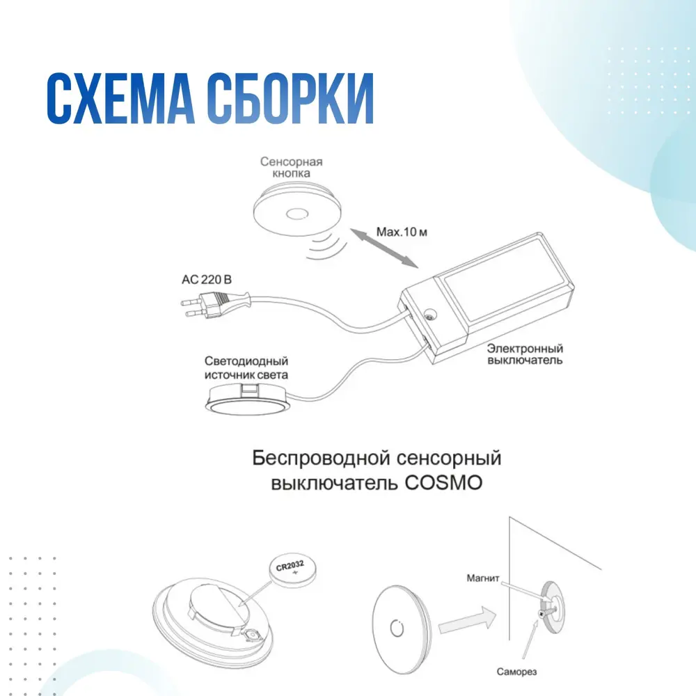 Фото 2 Выключатель сенсорный встраиваемый Gls Cosmo D23531 500 Вт цвет белый Фото 2 Выключатель сенсорный встраиваемый Gls Cosmo D23531 500 Вт цвет белый