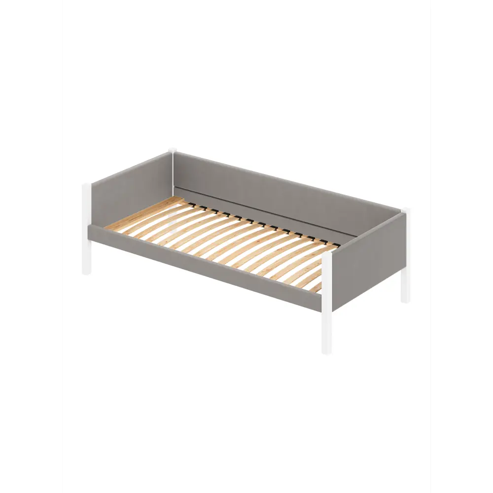 Фото 2 Кровать Solarius tahta-obiv-rs15-90-190bel-orto Тахта односпальная Классика 100 x 63 x 200 см двп цвет светло-серый/белый Фото 2 Кровать Solarius tahta-obiv-rs15-90-190bel-orto Тахта односпальная Классика 100 x 63 x 200 см двп цвет светло-серый/белый
