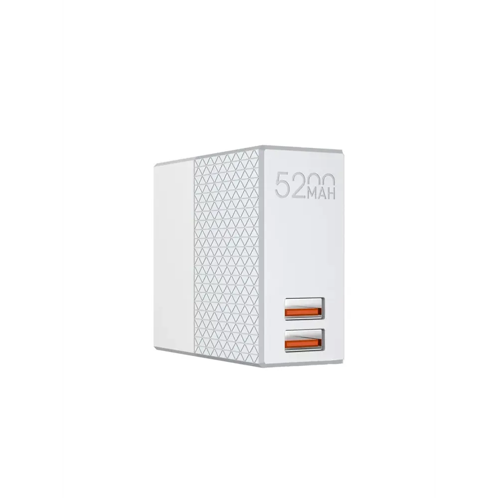 Фото 4 Зарядное устройство ldnio PA606 + Powerbank 5200 mAh/2 USB/ 2.1A max 10.5 Вт серый/белый Фото 4 Зарядное устройство ldnio PA606 + Powerbank 5200 mAh/2 USB/ 2.1A max 10.5 Вт серый/белый