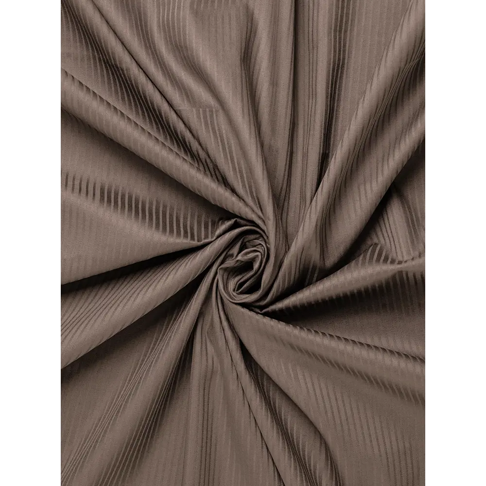 Фото 6 Простыня Denastia BASIC COLLECTION 160x200 см сатин на резинке цвет коричневый