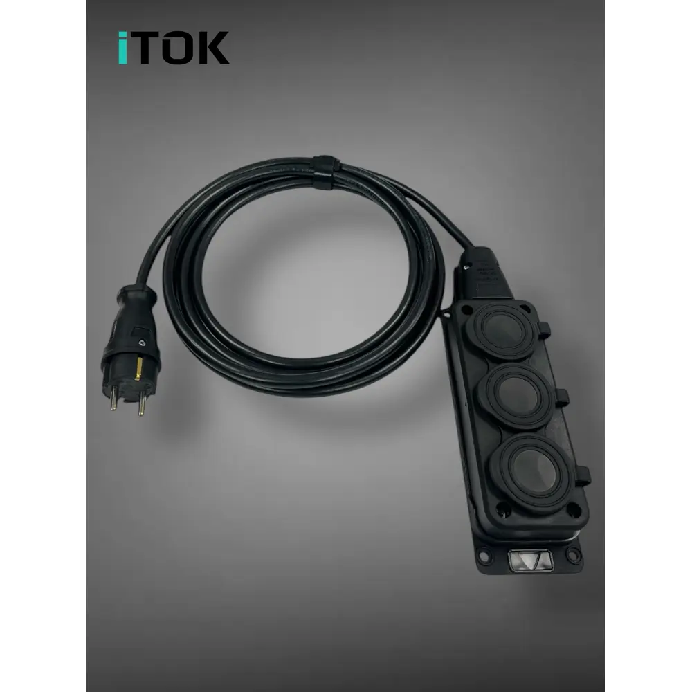 Фото 11 Удлинитель-шнур Itok i-connect-color-SU-KG-325-3-54-40-black 3 розетки с заземлением 3x2.5 мм 40 м 3500 Вт цвет черный Фото 11 Удлинитель-шнур Itok i-connect-color-SU-KG-325-3-54-40-black 3 розетки с заземлением 3x2.5 мм 40 м 3500 Вт цвет черный