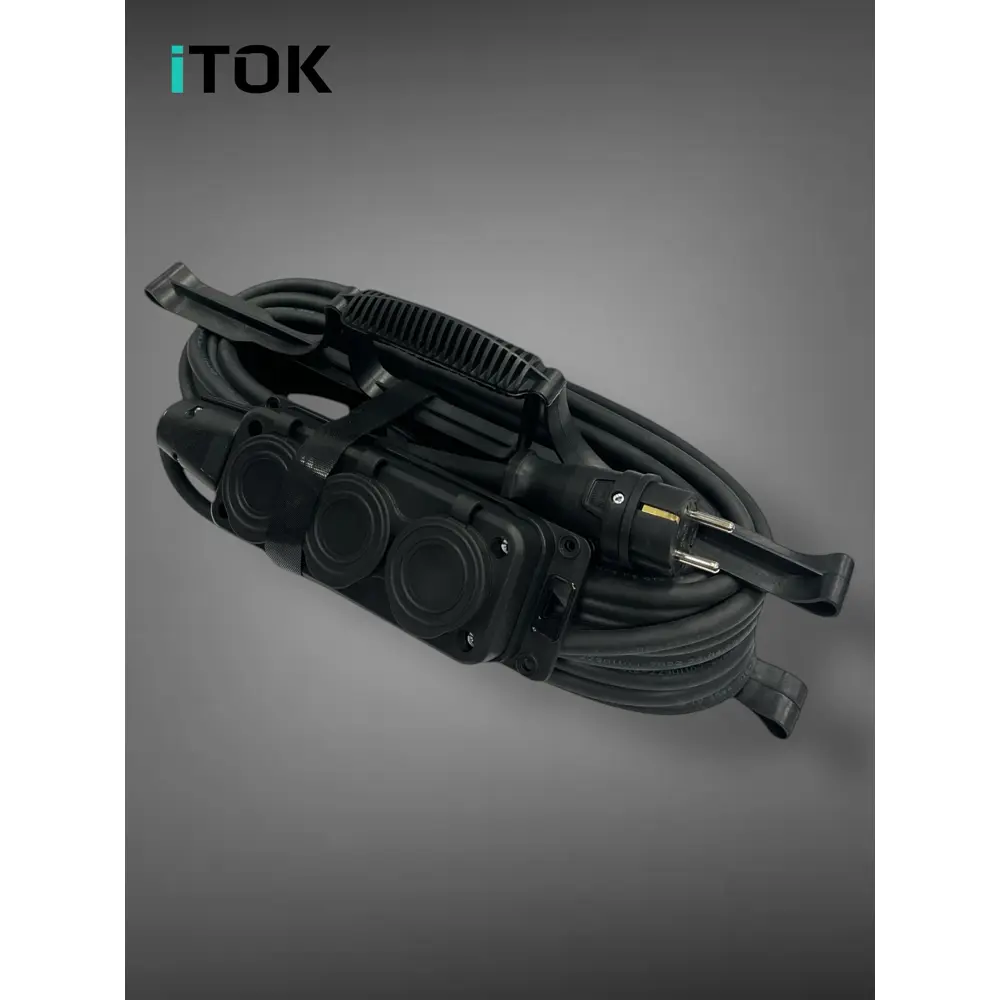 Фото 11 Удлинитель-шнур Itok i-connect-color-SUR-PVS-215-3-54-40-black 3 розетки без заземления 2x1.5 мм 40 м 3500 Вт цвет черный Фото 11 Удлинитель-шнур Itok i-connect-color-SUR-PVS-215-3-54-40-black 3 розетки без заземления 2x1.5 мм 40 м 3500 Вт цвет черный