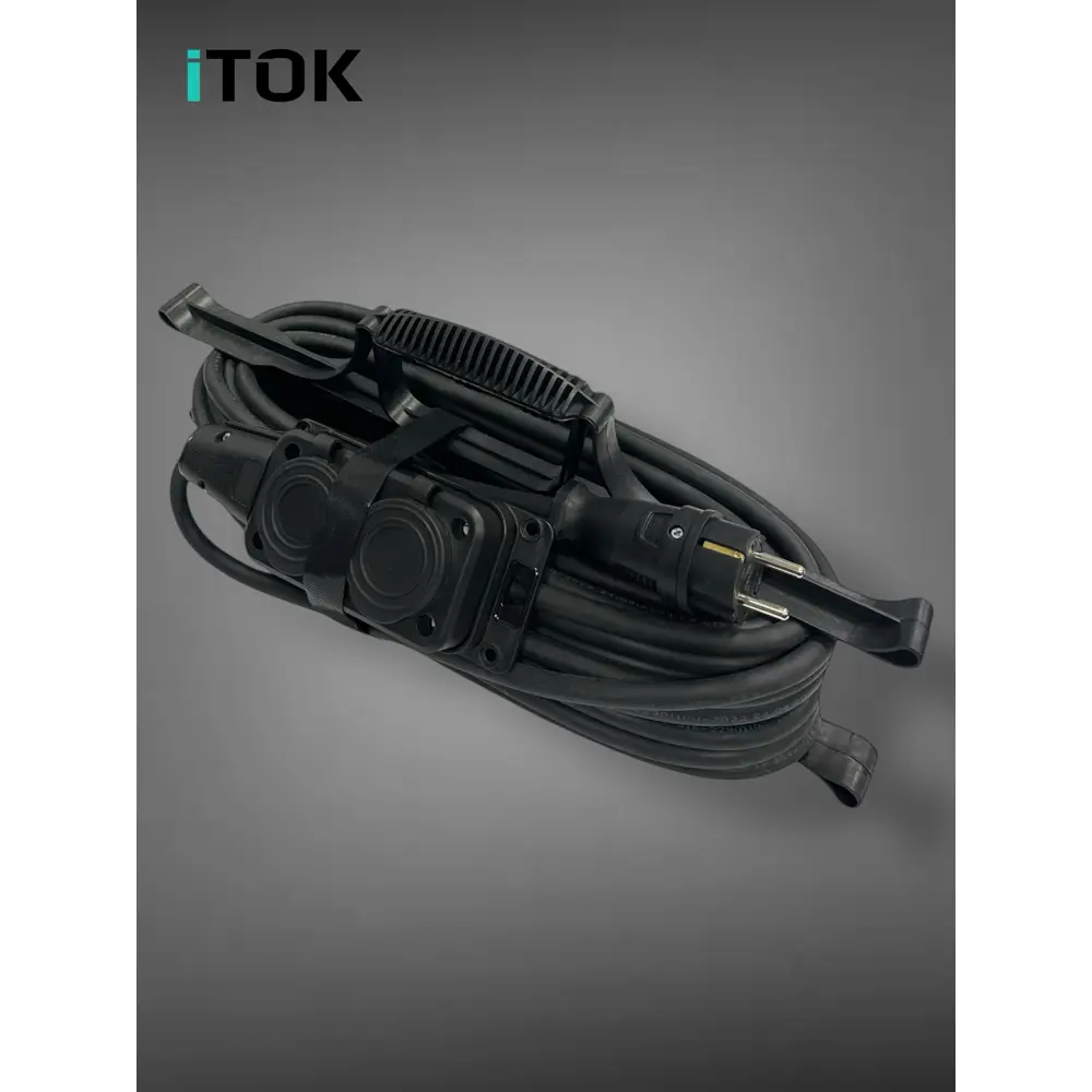 Фото 10 Удлинитель-шнур Itok i-connect-color-SUR-KG-315-2-54-20-black 2 розетки с заземлением 3x1.5 мм 20 м 3500 Вт цвет черный Фото 10 Удлинитель-шнур Itok i-connect-color-SUR-KG-315-2-54-20-black 2 розетки с заземлением 3x1.5 мм 20 м 3500 Вт цвет черный