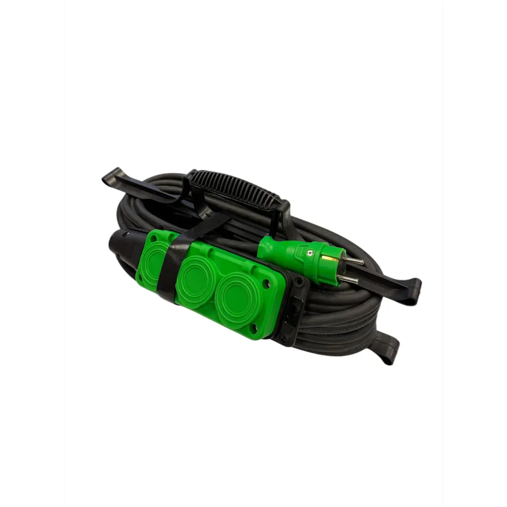Фото 2 Удлинитель-шнур Itok i-connect-color-SUR-KG-215-3-54-40-green 3 розетки без заземления 2x1.5 мм 40 м 3500 Вт цвет зеленый Фото 2 Удлинитель-шнур Itok i-connect-color-SUR-KG-215-3-54-40-green 3 розетки без заземления 2x1.5 мм 40 м 3500 Вт цвет зеленый