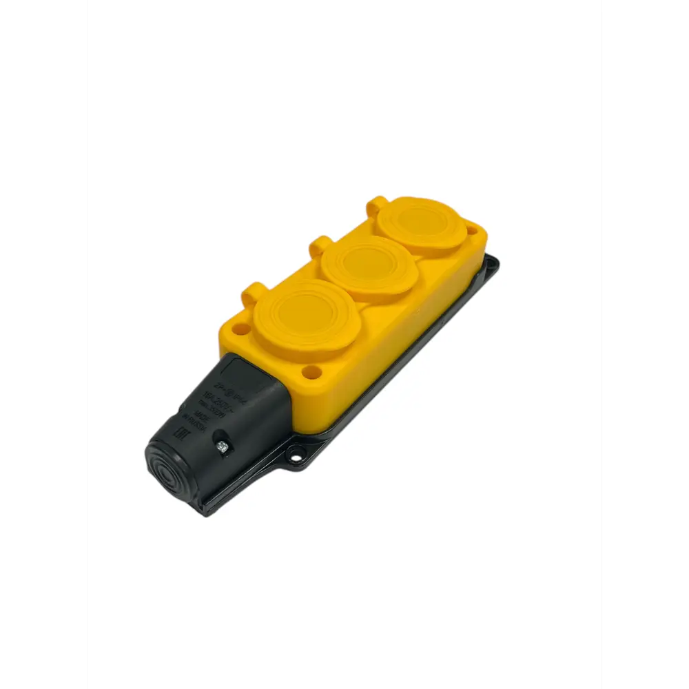 Фото 6 Удлинитель-шнур Itok i-connect-color-SUR-PVS-310-3-54-40-yellow 3x1 40 м 3 розетки 2200 Вт с заземлением IP54 цвет желтый Фото 6 Удлинитель-шнур Itok i-connect-color-SUR-PVS-310-3-54-40-yellow 3x1 40 м 3 розетки 2200 Вт с заземлением IP54 цвет желтый