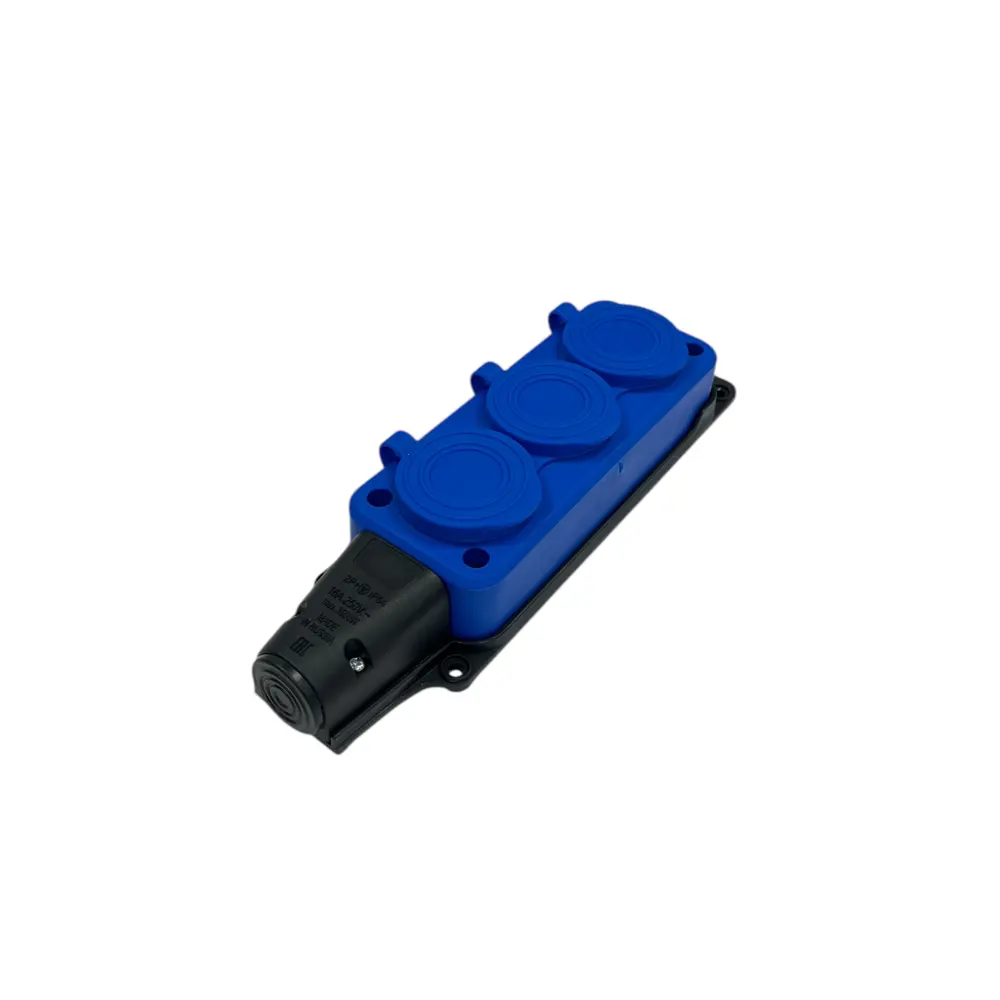 Фото 6 Удлинитель-шнур Itok i-connect-color-SUR-PVS-310-3-54-15-blue 3x1 15 м 3 розетки 2200 Вт с заземлением IP54 цвет синий Фото 6 Удлинитель-шнур Itok i-connect-color-SUR-PVS-310-3-54-15-blue 3x1 15 м 3 розетки 2200 Вт с заземлением IP54 цвет синий