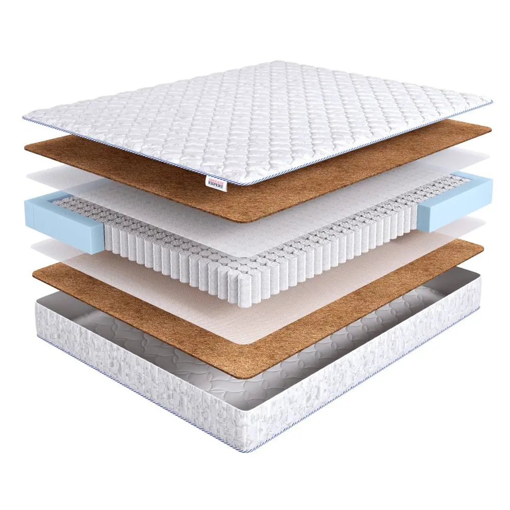 Фото Матрас Dreamexpert Natural Hard 1 PS500 DEXDE7626308 100x180x17 см независимый пружинный блок 1.5-спальный
