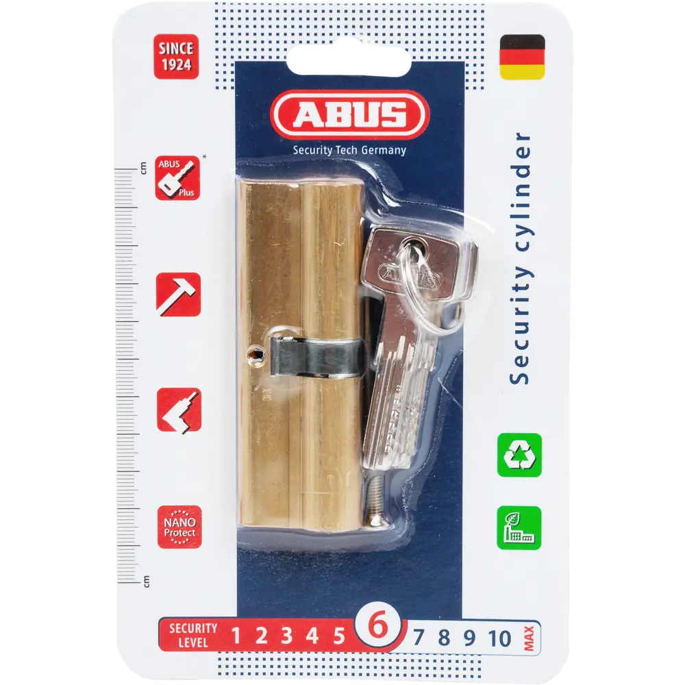Фото 5 Цилиндр Abus D6MM 45x45 мм ключ/ключ цвет золото Фото 5 Цилиндр Abus D6MM 45x45 мм ключ/ключ цвет золото
