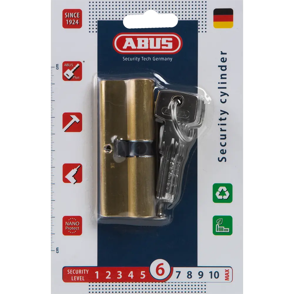 Фото 4 Цилиндр Abus D6MM 40/40, 40x40 мм, ключ/ключ, цвет золото Фото 4 Цилиндр Abus D6MM 40/40, 40x40 мм, ключ/ключ, цвет золото