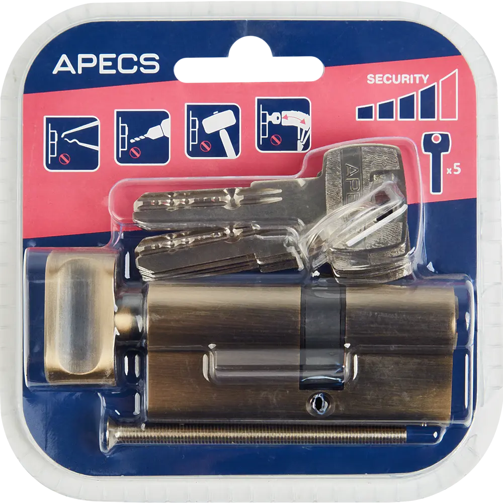 Фото 4 Цилиндровые механизмы Apecs Pro LM-70(30/40C)-C-AB 70 мм, ключ/вертушка, цвет бронза Фото 4 Цилиндровые механизмы Apecs Pro LM-70(30/40C)-C-AB 70 мм, ключ/вертушка, цвет бронза