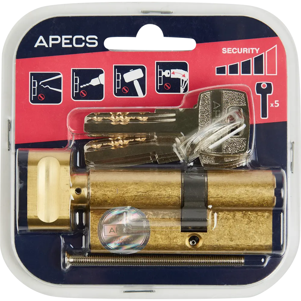 Фото 4 Цилиндровые механизмы Apecs Pro LM-70(30/40C)-C-G 70 мм, ключ/вертушка, цвет золотой Фото 4 Цилиндровые механизмы Apecs Pro LM-70(30/40C)-C-G 70 мм, ключ/вертушка, цвет золотой