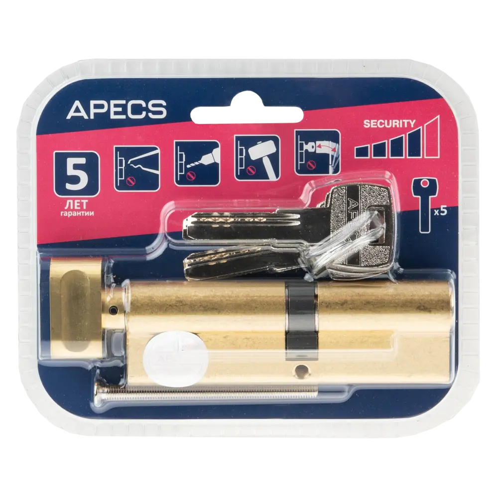 Фото 4 Цилиндровые механизмы Apecs Pro LM-100(45/55C)-C-G 100 мм, ключ/вертушка, цвет золотой Фото 4 Цилиндровые механизмы Apecs Pro LM-100(45/55C)-C-G 100 мм, ключ/вертушка, цвет золотой
