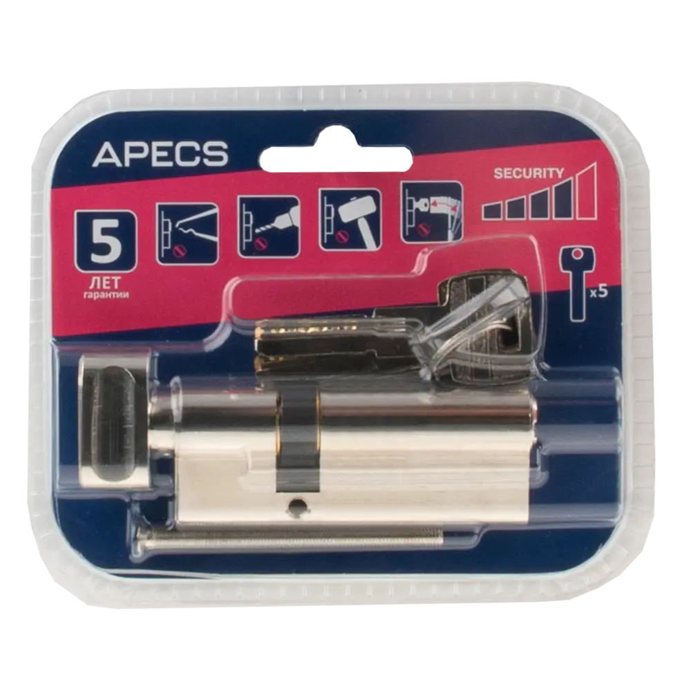 Фото 4 Цилиндровые механизмы Apecs Pro LM-80(30C/50)-C-NI 80 мм, ключ/вертушка, цвет никель Фото 4 Цилиндровые механизмы Apecs Pro LM-80(30C/50)-C-NI 80 мм, ключ/вертушка, цвет никель