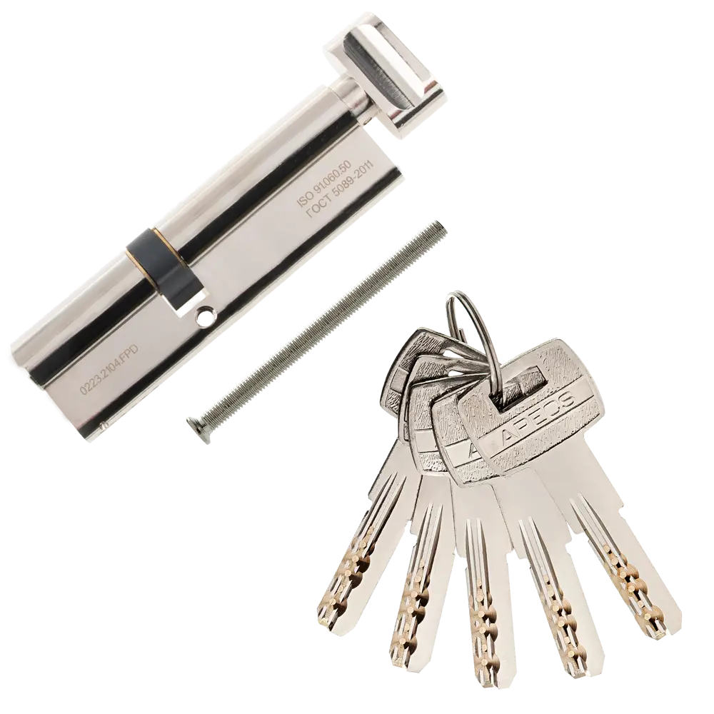 Фото 3 Цилиндровые механизмы Apecs Pro LM-105(45/60C)-C-NI 105 мм, ключ/вертушка, цвет никель Фото 3 Цилиндровые механизмы Apecs Pro LM-105(45/60C)-C-NI 105 мм, ключ/вертушка, цвет никель