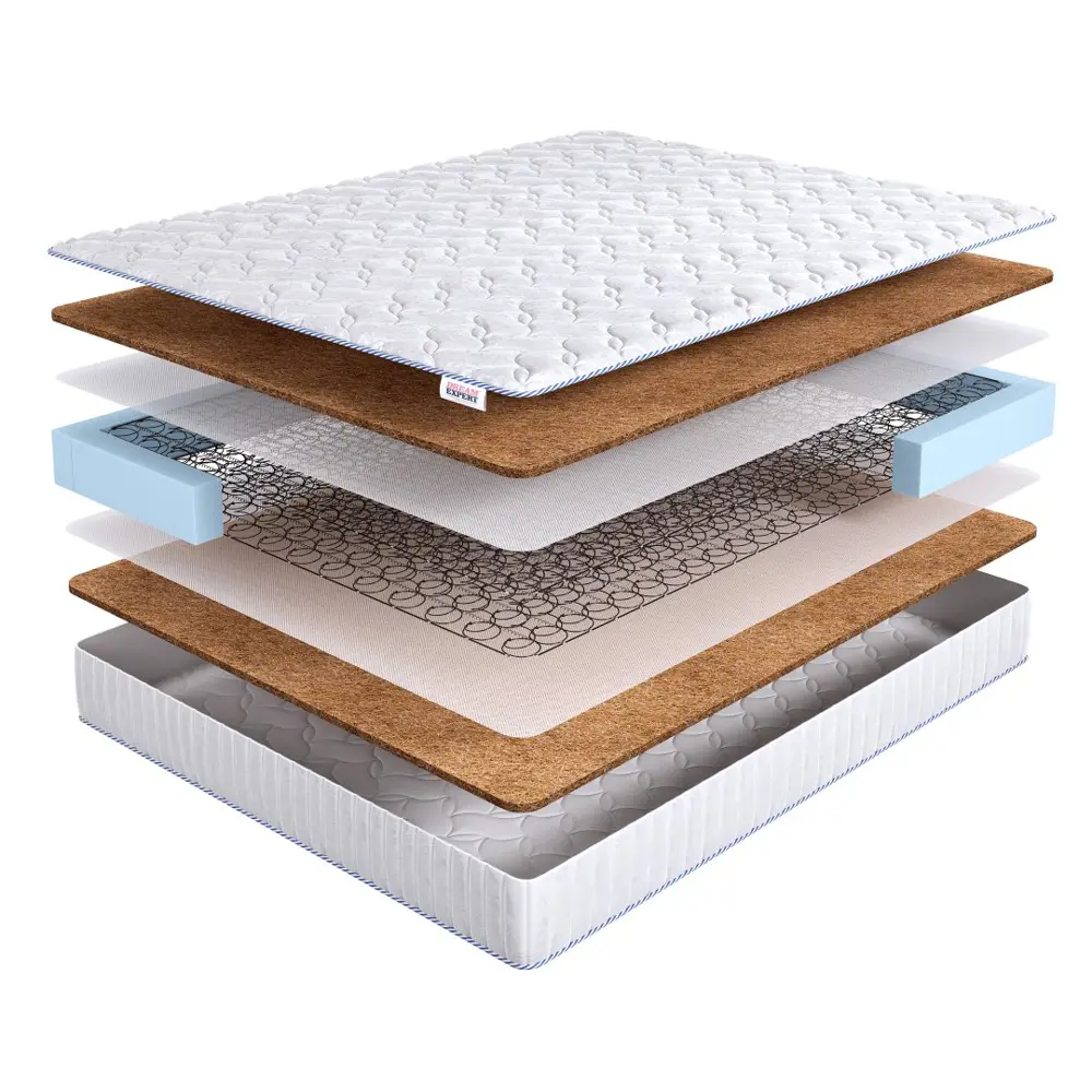 Фото Матрас Dreamexpert Base Hard 2 Bonnel DEXDE7615434 100x200x19 см зависимый пружинный блок 1.5-спальный