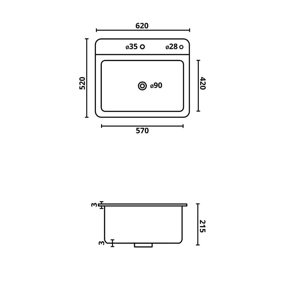 Фото Мойка для кухни Big house BH6252G-KD 52x62 см глубина чаши 21 см нержавеющая сталь цвет золото Фото Мойка для кухни Big house BH6252G-KD 52x62 см глубина чаши 21 см нержавеющая сталь цвет золото