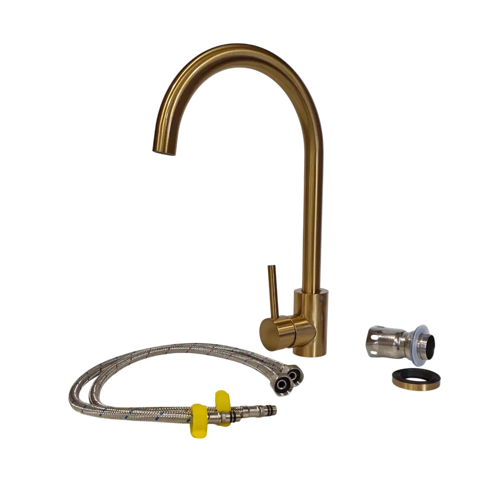 Фото 4 Мойка для кухни врезная с коландером Big house BH4050G-KDS 50x40 см глубина чаши 21 см нержавеющая сталь цвет золото Фото 4 Мойка для кухни врезная с коландером Big house BH4050G-KDS 50x40 см глубина чаши 21 см нержавеющая сталь цвет золото
