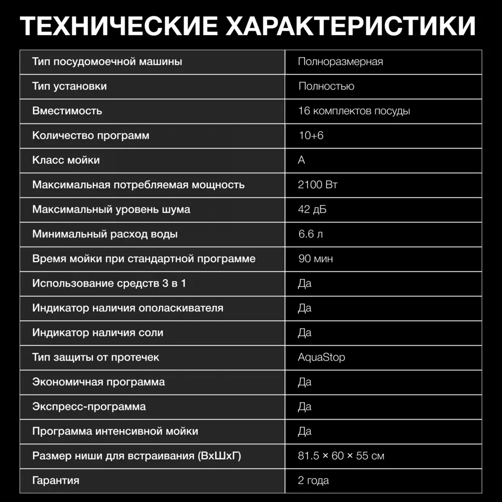 Фото 9 Встраиваемая посудомоечная машина Hyundai 2023296 59.8 см 10 программ цвет нержавеющая сталь Фото 9 Встраиваемая посудомоечная машина Hyundai 2023296 59.8 см 10 программ цвет нержавеющая сталь