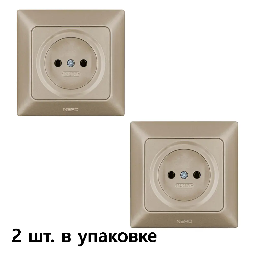 Фото Розетка встраиваемая Ne-ad Aras 93-123-02 цвет бронза Фото Розетка встраиваемая Ne-ad Aras 93-123-02 цвет бронза