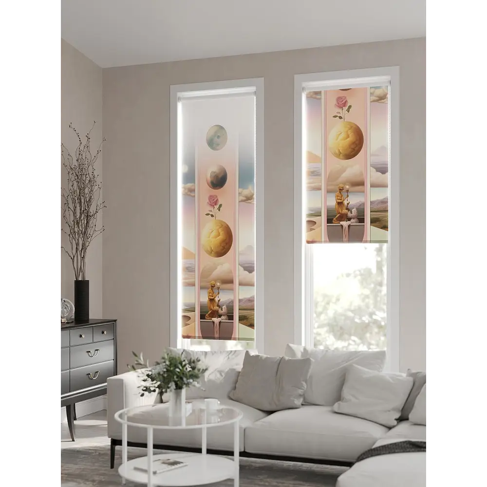 Фото 3 Рулонная штора AT Home Эспацио 52x170 см цвет синий, желтый, розовый Фото 3 Рулонная штора AT Home Эспацио 52x170 см цвет синий, желтый, розовый