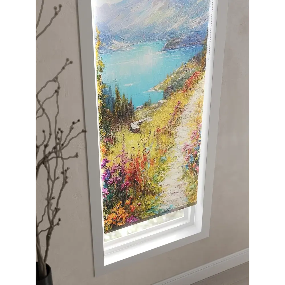 Фото 4 Рулонная штора AT Home Прадо 52x170 см цвет разноцветный Фото 4 Рулонная штора AT Home Прадо 52x170 см цвет разноцветный