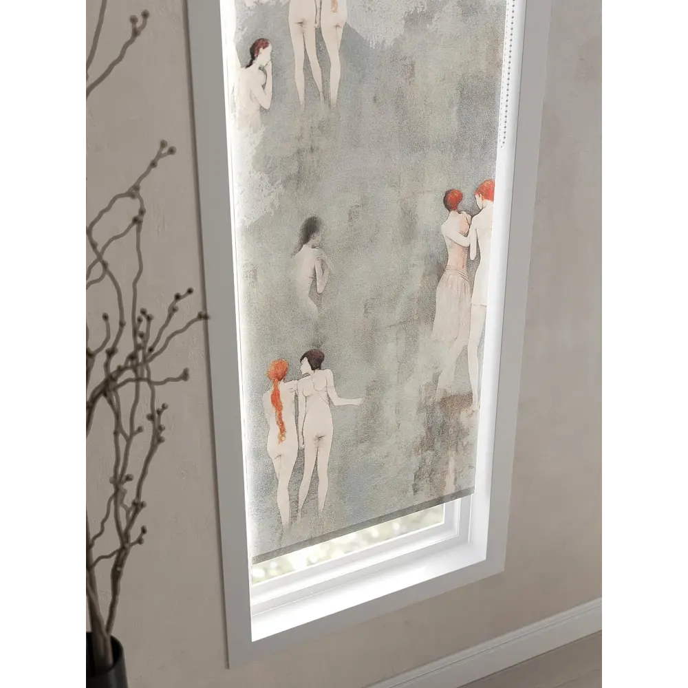 Фото 4 Рулонная штора AT Home Нимфа 52x170 см цвет черно-белый Фото 4 Рулонная штора AT Home Нимфа 52x170 см цвет черно-белый