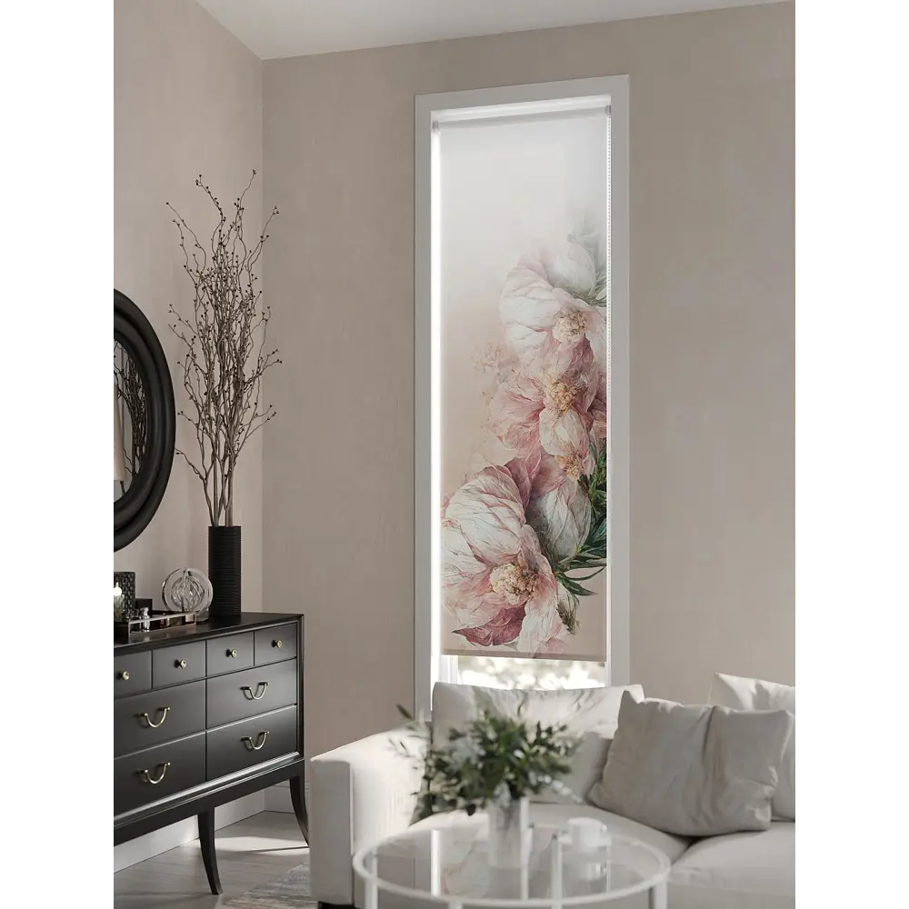 Фото 7 Рулонная штора AT Home Флорас 52x170 см цвет белый, розовый Фото 7 Рулонная штора AT Home Флорас 52x170 см цвет белый, розовый