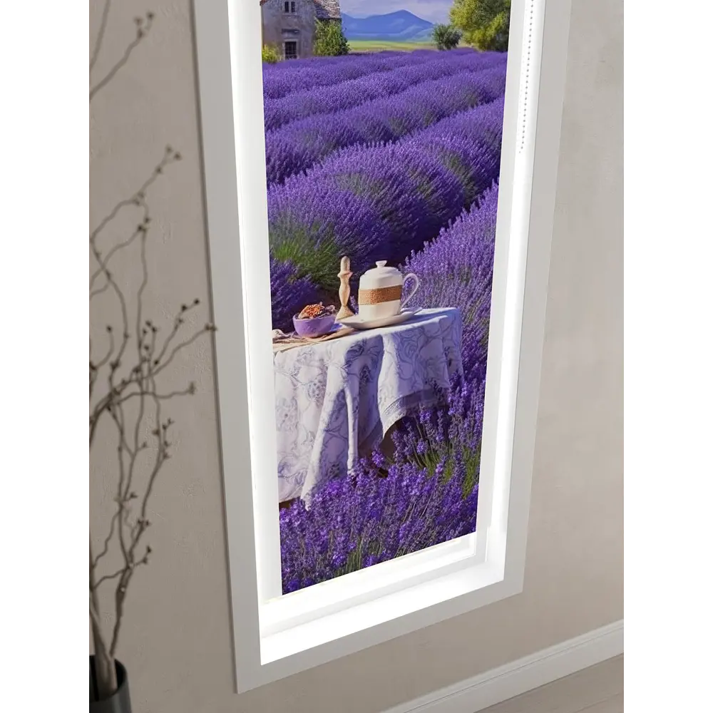 Фото 4 Рулонная штора At home Фартилес 52x170 см цвет фиолетовый/бежевый/белый/зеленый Фото 4 Рулонная штора At home Фартилес 52x170 см цвет фиолетовый/бежевый/белый/зеленый