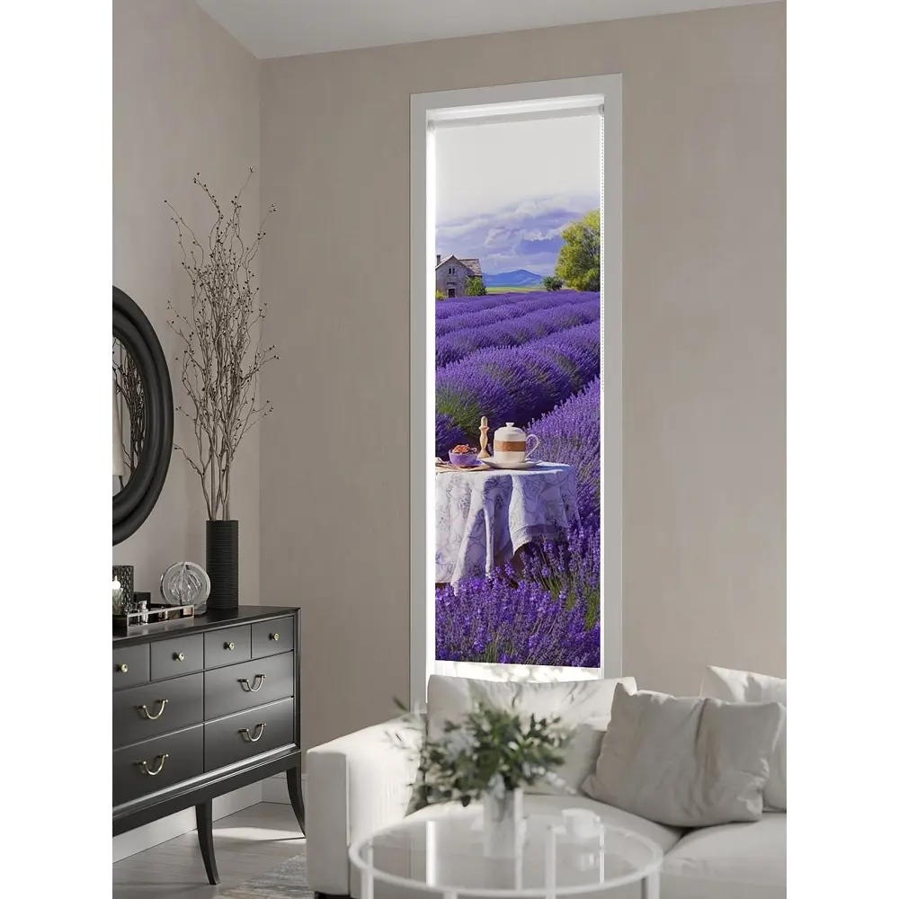 Фото 7 Рулонная штора At home Фартилес 52x170 см цвет фиолетовый/бежевый/белый/зеленый Фото 7 Рулонная штора At home Фартилес 52x170 см цвет фиолетовый/бежевый/белый/зеленый
