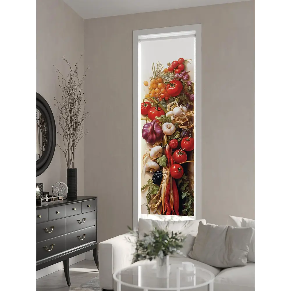 Фото 7 Рулонная штора At home Шенгролт 52x170 см цвет бежевый/белый/красный/зеленый/оранжевый Фото 7 Рулонная штора At home Шенгролт 52x170 см цвет бежевый/белый/красный/зеленый/оранжевый